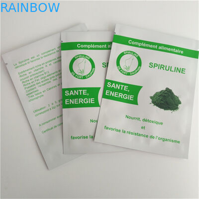 O produto comestível de folha de alumínio levanta-se o saco de pó lateral do café de Eco do selo dos malotes três