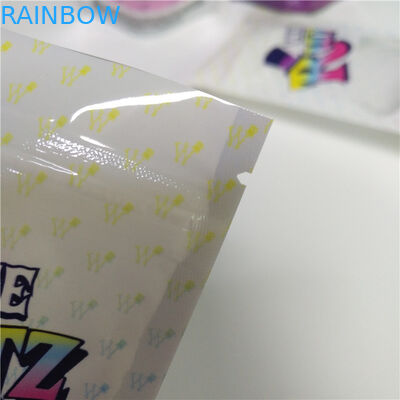 RUNTZ/as cookies Resealable sacos de plástico do holograma levantam-se gracejos do malote acima da prova do cheiro