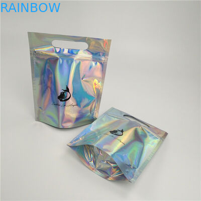 O empacotamento Moistureproof do malote da folha levanta-se o tamanho personalizado superior do zíper com punho