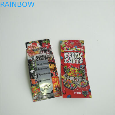 Os cartuchos de CBD Vape Resealable levantam-se o saco de Mylar do zíper dos malotes para o tanque de Vape