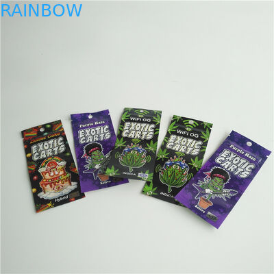 A folha feita sob encomenda imprimiu o cartucho da pena dos sacos 1ml Vape do Ziplock que empacota com janela