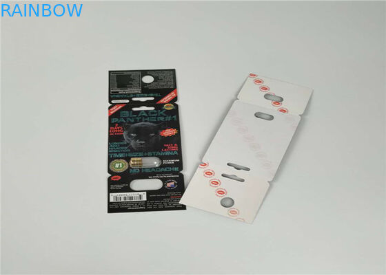 aprovação de empacotamento da bala SGS/FDA do recipiente do rinoceronte do ouro do cartão holográfico da bolha do efeito 3D