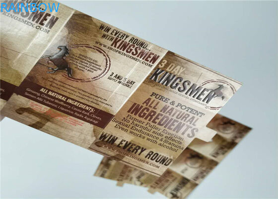 Comprimidos que empacotam a caixa de papel feita sob encomenda de empacotamento Lenticular de impressão do rinoceronte do cartão 3d