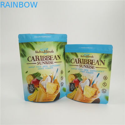 Folha de alumínio impressa costume de empacotamento do zíper do saco do petisco dos frutos secos impermeável