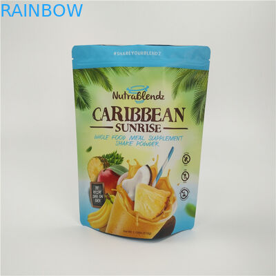 Folha de alumínio impressa costume de empacotamento do zíper do saco do petisco dos frutos secos impermeável