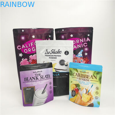 O costume imprimiu o bloco do pó de leite da folha de alumínio dos sacos do empacotamento de alimento do petisco com zíper