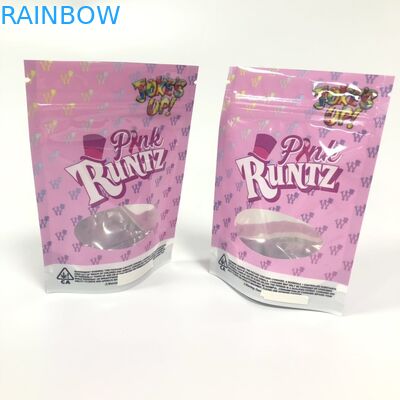Incenso erval da folha de alumínio que empacota o saco Ziplock de Runtz da folha de Mylar com Ziplock