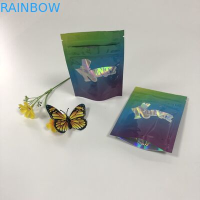 O malote dobro da folha do zíper que empacota Mylar Runtz ensaca o plástico para cookies de empacotamento