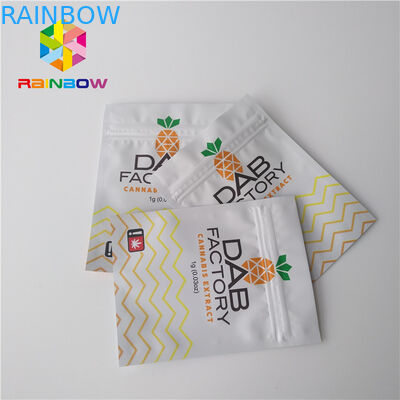 Malotes plásticos de folha de alumínio que empacotam a umidade - a prova para o óleo Gummies de CBD remove ervas daninhas
