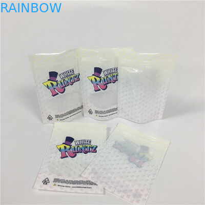 Sacos de empacotamento de empacotamento resistentes da erva daninha de Runtz 3.5g Mylar do zíper da prova do cheiro da criança