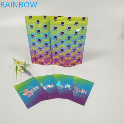 Os gracejos feitos sob encomenda de empacotamento dos sacos do malote da folha da erva daninha de Runtz Mylar etiquetam acima pacotes duráveis