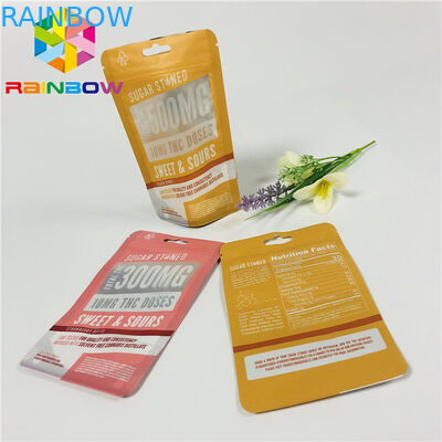 Plásticos reusáveis levantam-se sacos Matt do malote do zíper terminado com a janela clara dianteira