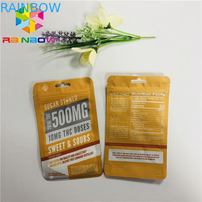 Malotes plásticos Nuts do petisco que empacotam Customzied que imprime a janela clara com zíper Resealable