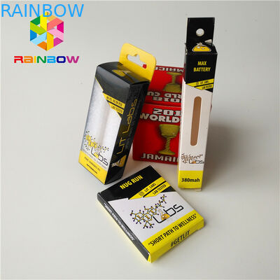 A caixa de empacotamento baixo Moq 1oz imprimindo feito sob encomenda da garrafa de óleo essencial de CBD 2 onças reciclou o papel do cartão