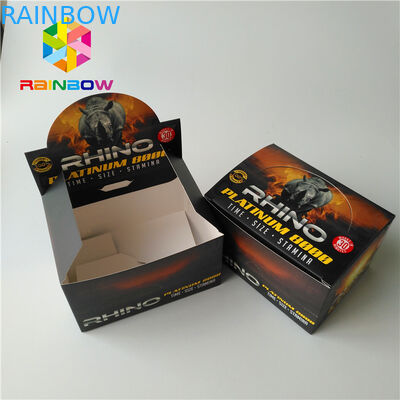 Caixa de papel revestida de empacotamento de cigarro de charuto das caixas do incenso erval do revestimento da superfície do resíduo metálico