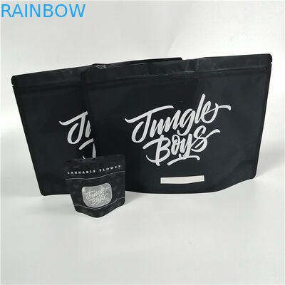 Levante-se o tamanho personalizado preto de empacotamento de Matt dos sacos da folha de alumínio do incenso erval