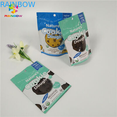 Os sacos pequenos coloridos do acondicionamento de alimentos da folha de alumínio de Mylar fecham o fechamento para o biscoito/fruto seco