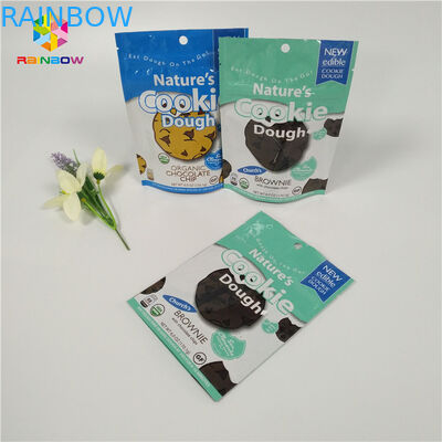 Os sacos pequenos coloridos do acondicionamento de alimentos da folha de alumínio de Mylar fecham o fechamento para o biscoito/fruto seco