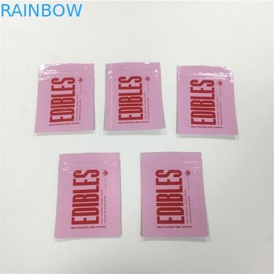 Superfície lustrosa o Ziplock impresso ensaca o empacotamento gomoso laminado dos doces da folha de alumínio