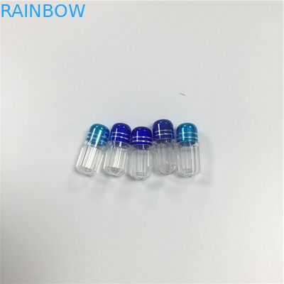 Mini recipiente de empacotamento da forma da bala da cápsula dos comprimidos do rinoceronte 69 do bloco de bolha da garrafa do picosegundo do plástico