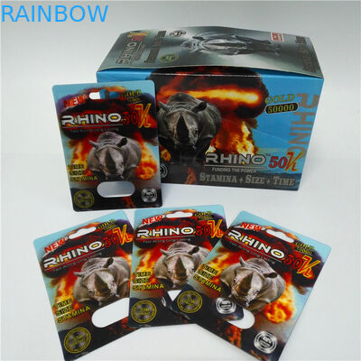 Caixa de papel de empacotamento da primeiro bolha sexual masculina do comprimido do realce do desempenho do ZEN