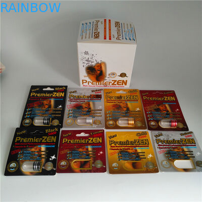 Caixa de papel de empacotamento da primeiro bolha sexual masculina do comprimido do realce do desempenho do ZEN