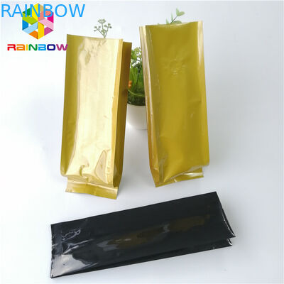 A folha de alumínio Resealable levanta-se o saquinho de chá do café do assado do reforço do lado do malote 12oz 16oz