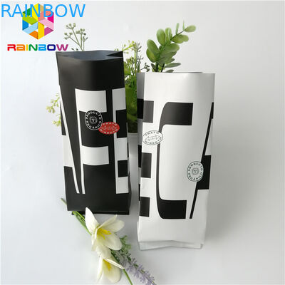 A folha de alumínio Resealable levanta-se o saquinho de chá do café do assado do reforço do lado do malote 12oz 16oz