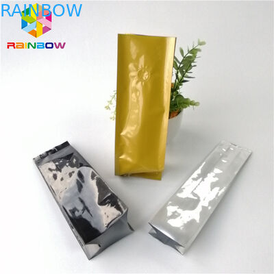 A folha de alumínio Resealable levanta-se o saquinho de chá do café do assado do reforço do lado do malote 12oz 16oz