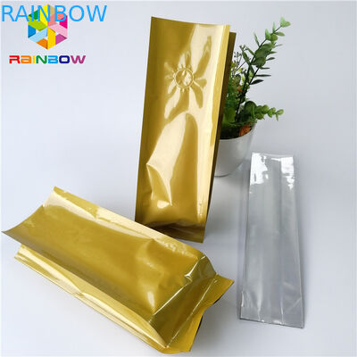 A folha de alumínio Resealable levanta-se o saquinho de chá do café do assado do reforço do lado do malote 12oz 16oz