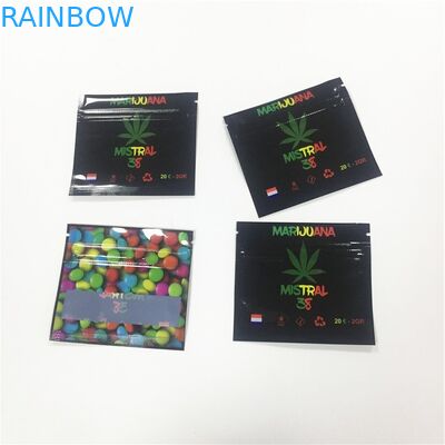 Malotes plásticos materiais laminados que empacotam o costume gomoso do saco dos doces de CBD impresso