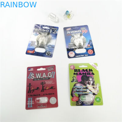 Bloco de bolha de empacotamento do inventário do cartão do magnum 24k 3D do rinoceronte 11 do cartão médico da bolha do uso