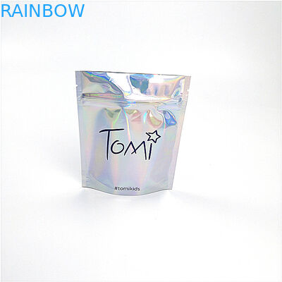 O laser feito sob encomenda 100% holográfico da cópia do bio saco cosmético Degradable do organizador recicla