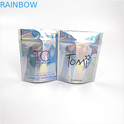 O laser feito sob encomenda 100% holográfico da cópia do bio saco cosmético Degradable do organizador recicla