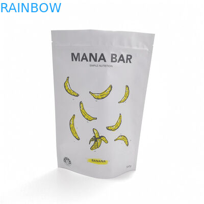 Matte brancos levantam-se a categoria segura do alimento Resealable dos sacos do malote personalizada com zíper