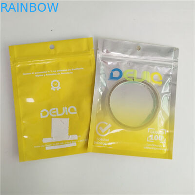 Malotes plásticos dos acessórios do telefone celular que empacotam o saco plástico biodegradável do telefone celular do fecho de correr