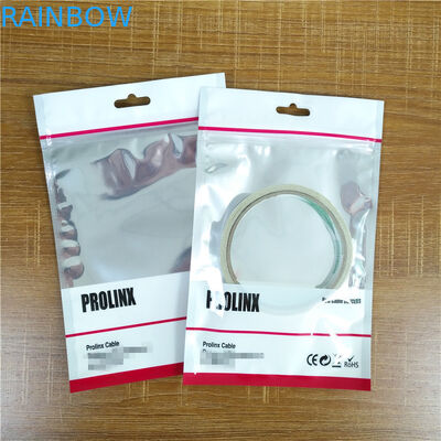 Malotes plásticos do cabo Ziplock de USB que empacotam sacos Resealable do caso do telefone celular com punho