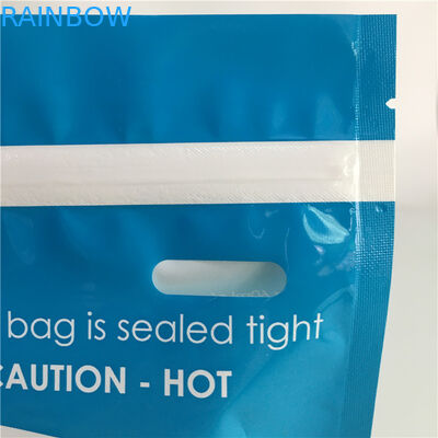 Os sacos do reforço da parte inferior do vapor da micro-ondas lustrosos levantam-se o malote plástico da retorta do esterilizador