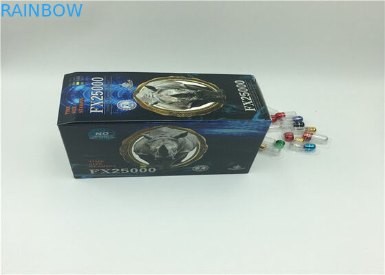 Os comprimidos de empacotamento do sexo da cápsula do cartão da bolha do efeito da mamba preta 3D personalizados projetam