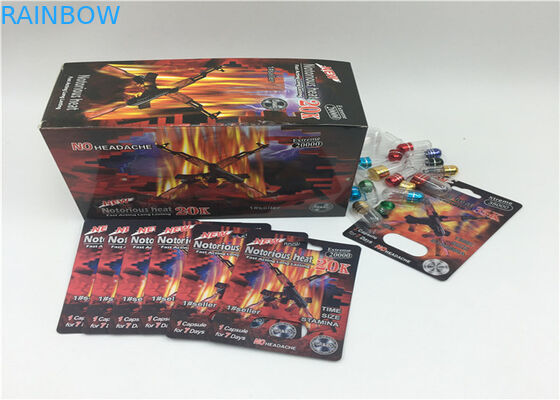 Cartão de empacotamento feito sob encomenda da garrafa do realce dos homens do bloco de bolha do efeito do logotipo 3D para a medicina super