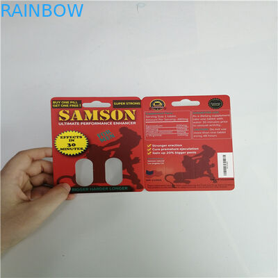 Burro de empacotamento 30000 da mamba do cartão fêmea da bolha dos comprimidos do realçador para a garrafa da cápsula do ouro