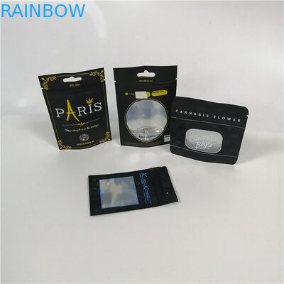 Malote claro da folha de alumínio da janela que empacota o bloco plástico de Mylar Doypack da erva daninha de Cbd com zíper