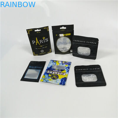 Malote claro da folha de alumínio da janela que empacota o bloco plástico de Mylar Doypack da erva daninha de Cbd com zíper
