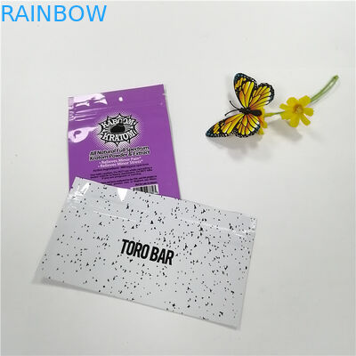 O malote da folha da prova do cheiro que empacota sacos do fechamento do fecho de correr de Mylar levanta-se a cópia feita sob encomenda do malote