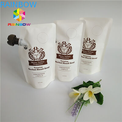 Líquidos reusáveis levantam-se o saco de empacotamento do aperto da embalagem do comida para bebê do malote do bico