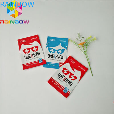 Os sacos lisos plásticos da folha de alumínio dos pacotes de Mylar laminaram o malote facial da máscara com entalhe do rasgo