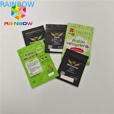 Saco de plástico de empacotamento do selo do auto do malote da folha da prova do cheiro de Mylar com zíper Resealable