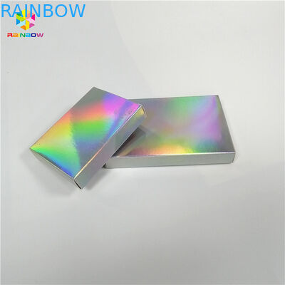 Caixa de papel impressa personalizada do brilho que empacota o laser holográfico cosmético para o presente
