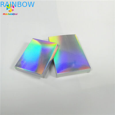 Impressão feita sob encomenda cortada da caixa de papel do cartão do holograma para a sombra do creme do batom das cookies dos doces
