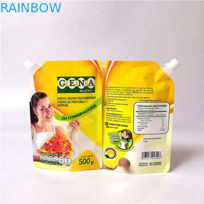 A bebida plástica levanta-se o saco jorrado do suco de fruto dos malotes bebida reusável com tampão